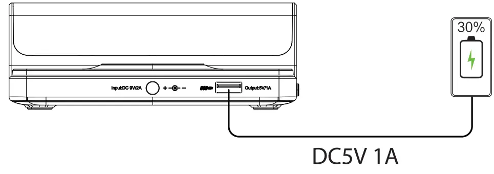 Snooze AW001 Wireless Charging Alarm Clock fig 2