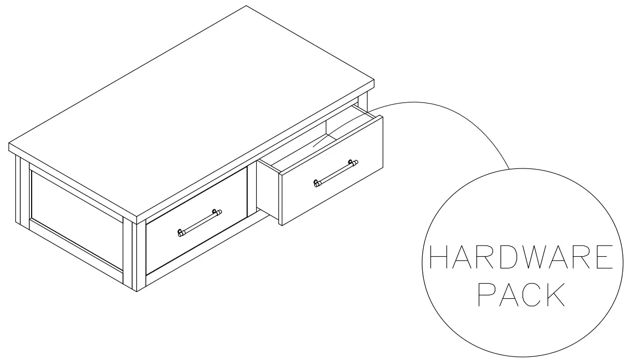 ASHLEY T998-20 Furniture Randale Cocktail Table fig 2