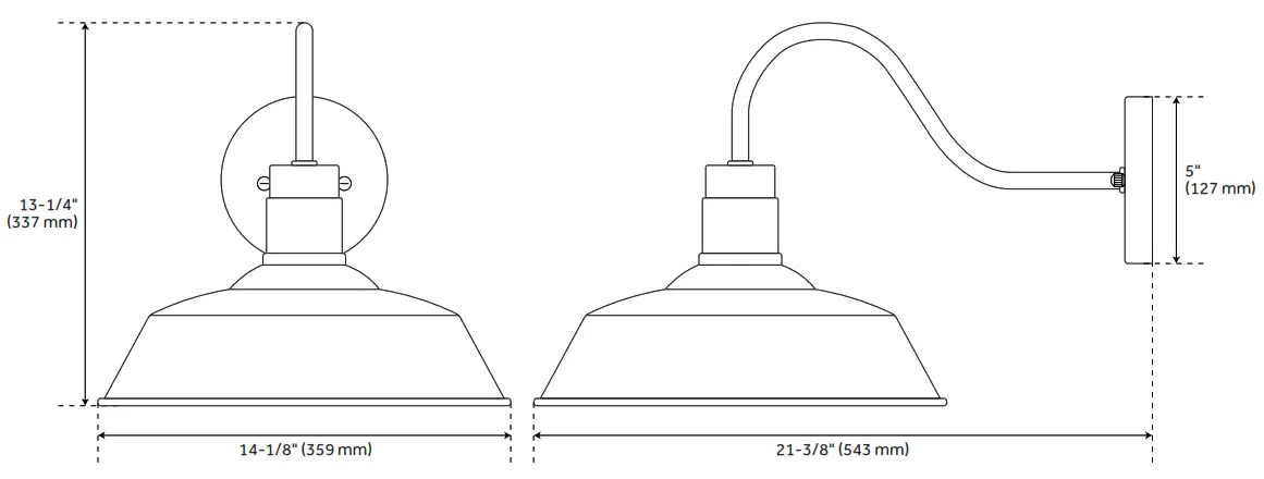 Wetherburn 944726 9 Inch Tall Outdoor Wall Sconce - 1