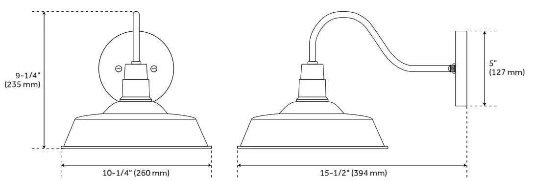 Wetherburn 944726 9 Inch Tall Outdoor Wall Sconce - 2