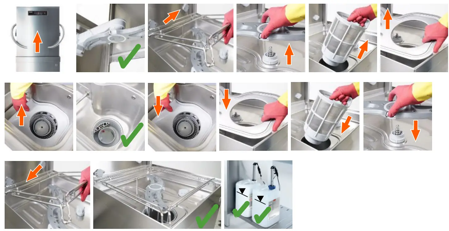 Miele PTD 901 Throughfeed Dishwasher Stainless steel - Fig 38