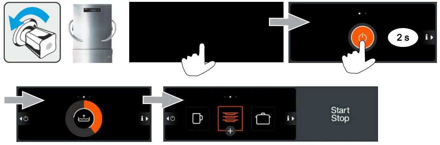 Miele PTD 901 Throughfeed Dishwasher Stainless steel - Fig 39