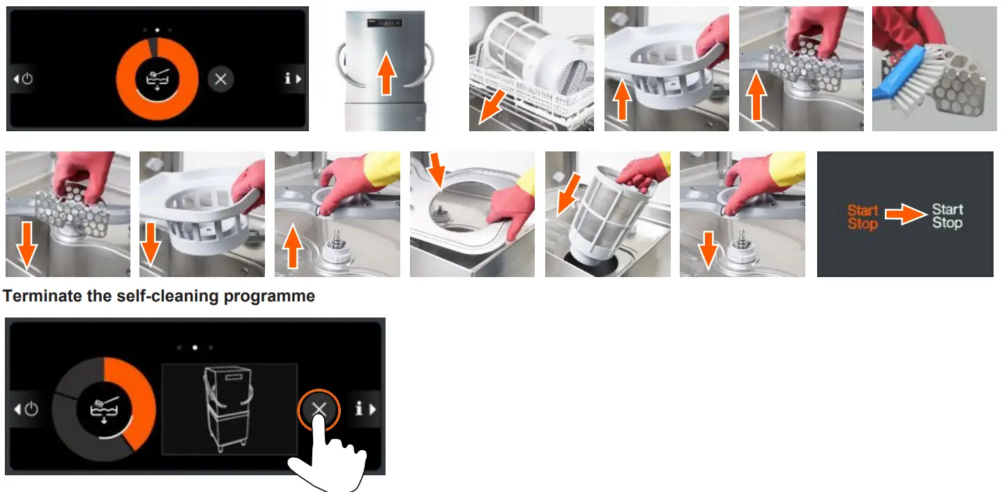 Miele PTD 901 Throughfeed Dishwasher Stainless steel - Fig 61