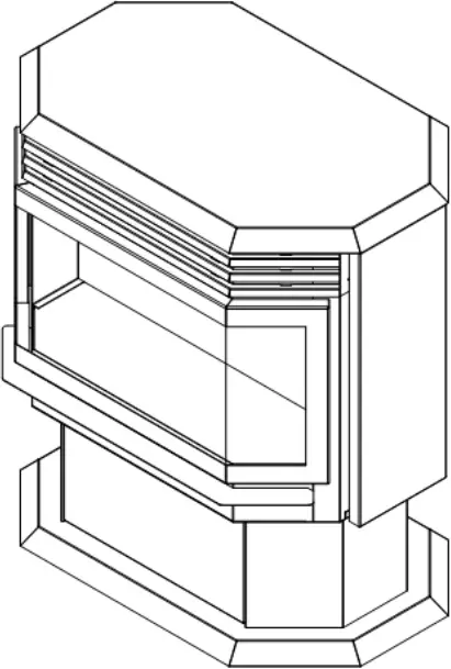 FS-26-922 Free Stand 26 Inch Electric Fireplace