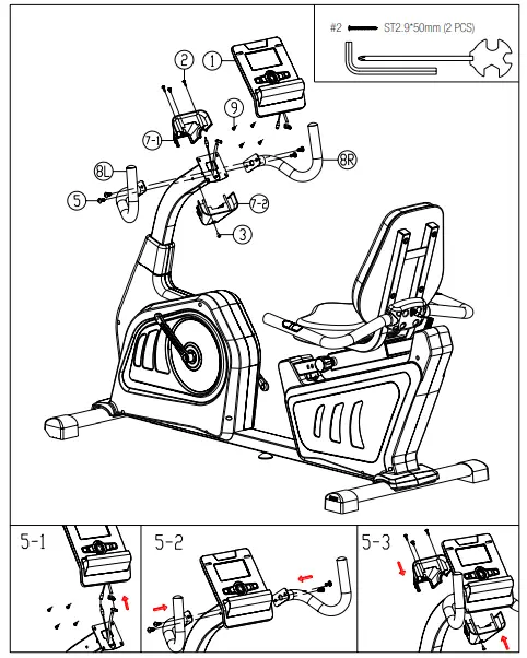 SPORTSTECH- ES600-Professional-Recumbent-Bike-fig-8