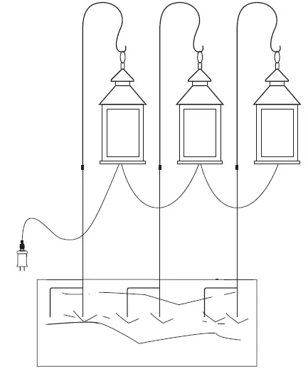 GE 82055LO 3-Marker White Candle Christmas Pathway Marker 05