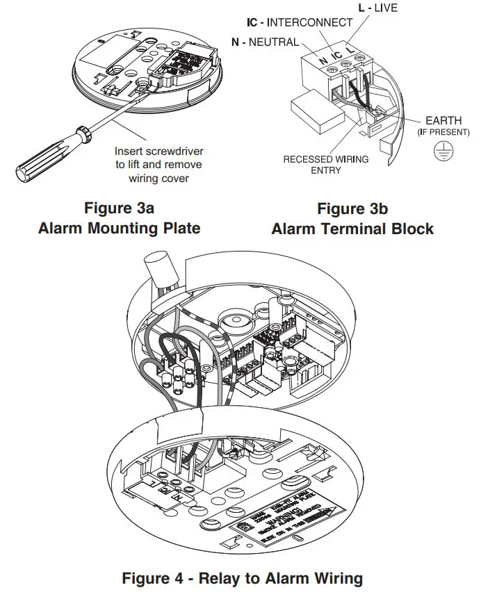 EI Electronics Ei128R Relay Bases for Smoke Heat and Carbon Monoxide Alarms Instruction Manual - Fig 3,4