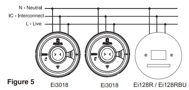 EI Electronics Ei128R Relay Bases for Smoke Heat and Carbon Monoxide Alarms Instruction Manual - Fig 5