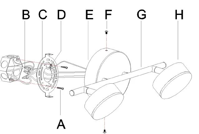 ZEVNI A04648 12.5-Inch 2-Light Matte Black and Gold LED Modern-Contemporary Vanity Light 2