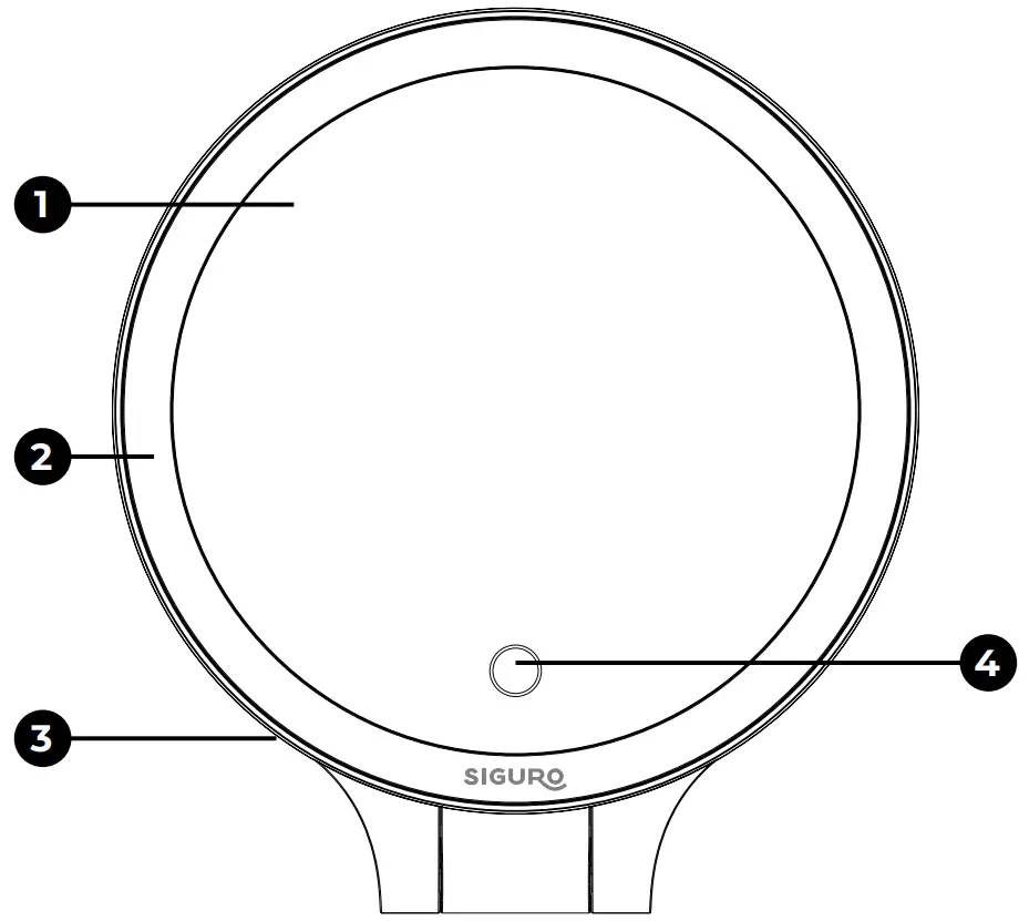 SIGURO SGR LM L360W LED Mirror - Fig