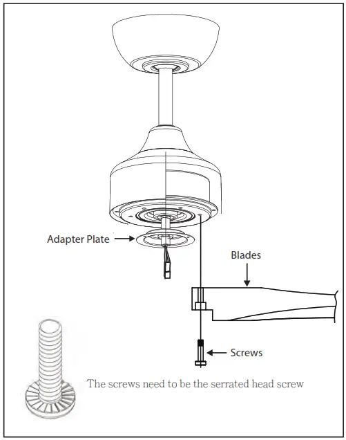 HINKLEY 903680FGT LDD 80 Inch Sculpt Indoor or Outdoor Ceiling Fan - BLADE ATTACHMENT
