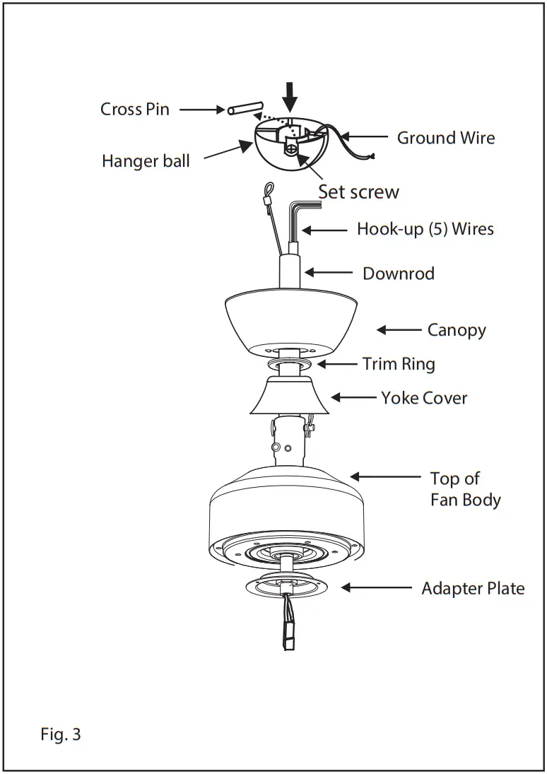 HINKLEY 903680FGT LDD 80 Inch Sculpt Indoor or Outdoor Ceiling Fan - Figure 1