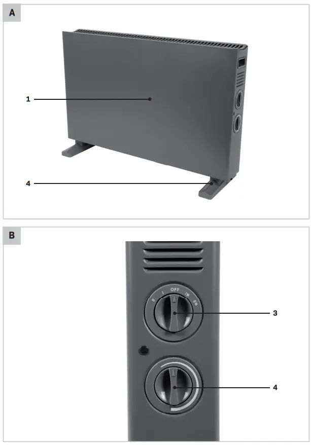 VONROC CH515AC Convector Heater