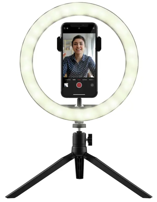Trust 24393 10 Inch Maku Ring Light Vlogging kit