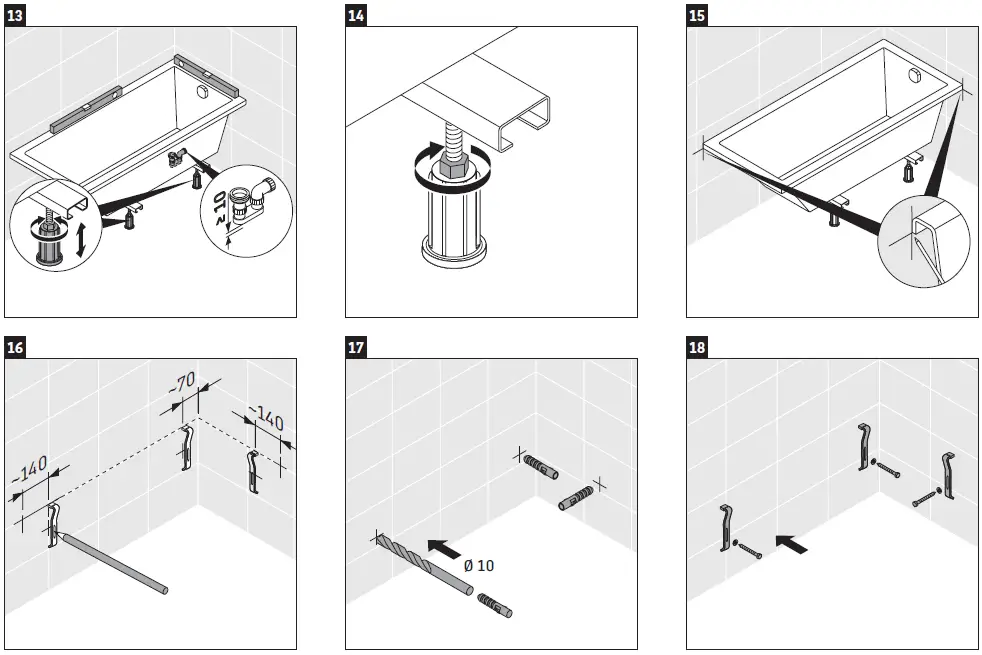 DURAVIT-700095-Tiled-Bathtub-(Niche-Corner-Back-To-Wall)-6