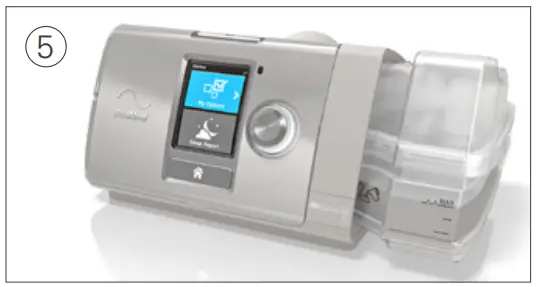 ResMed AirCurve 10 - insert it into the