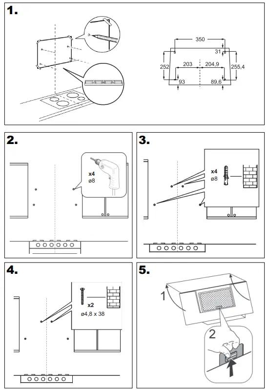 AEG DVE5671HG 60cm Chimney Cooker Hood - fig 4