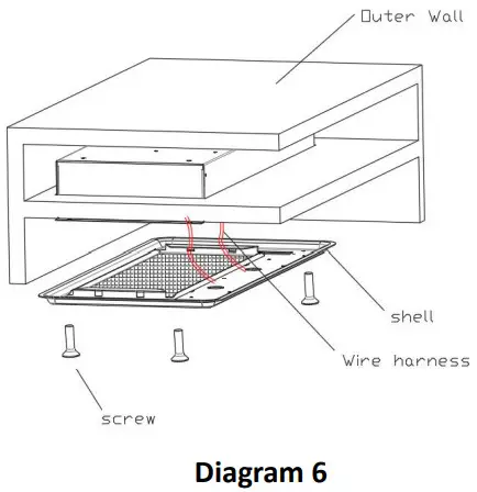 AUSSIE TRAVELLER 465mm 12V Recessed Rangehood - cavity