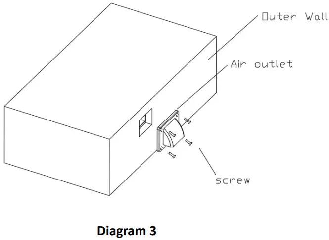 AUSSIE TRAVELLER 465mm 12V Recessed Rangehood - rear Air