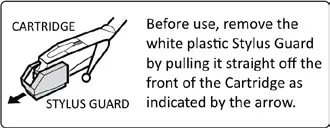 JENSEN JTA-315 Stereo Bluetooth 3 Speed Turntable with Speaker -CARE OF THE TONE ARM AND STYLUS