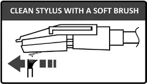 JENSEN JTA-315 Stereo Bluetooth 3 Speed Turntable with Speaker - RECORD CARE AND MAINTENANCE