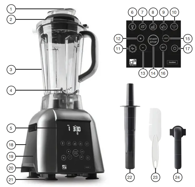G21-VITALITY Blender G21 Excellent - overview