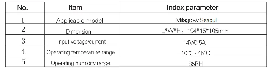 Technical Specification for the Recharging Bay