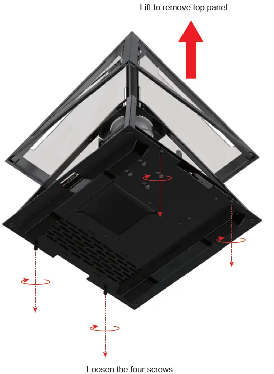 Removing The Top Glass Panel