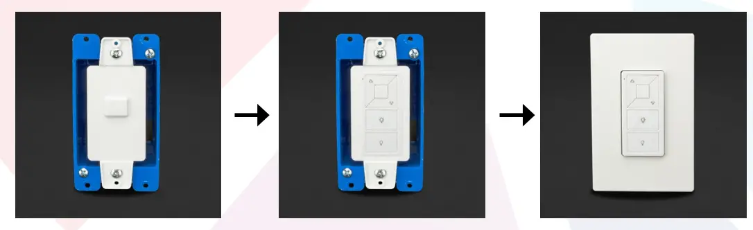 Solid Apollo Magro Wireless LED Wall Dimmer Switch -Gang Box