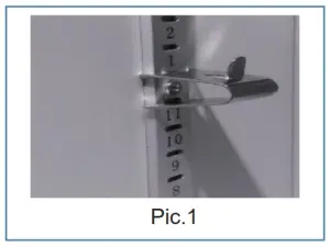 GLOBAL INDUSTRIAL 2453704 Pharmaceutical Refrigerator - Installation of Shelves and Label strip 1
