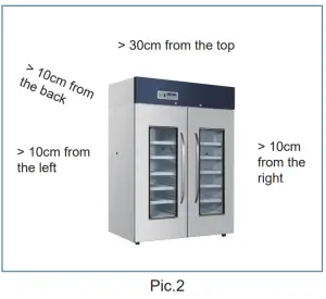 GLOBAL INDUSTRIAL 2453704 Pharmaceutical Refrigerator - Preparation before usage 2