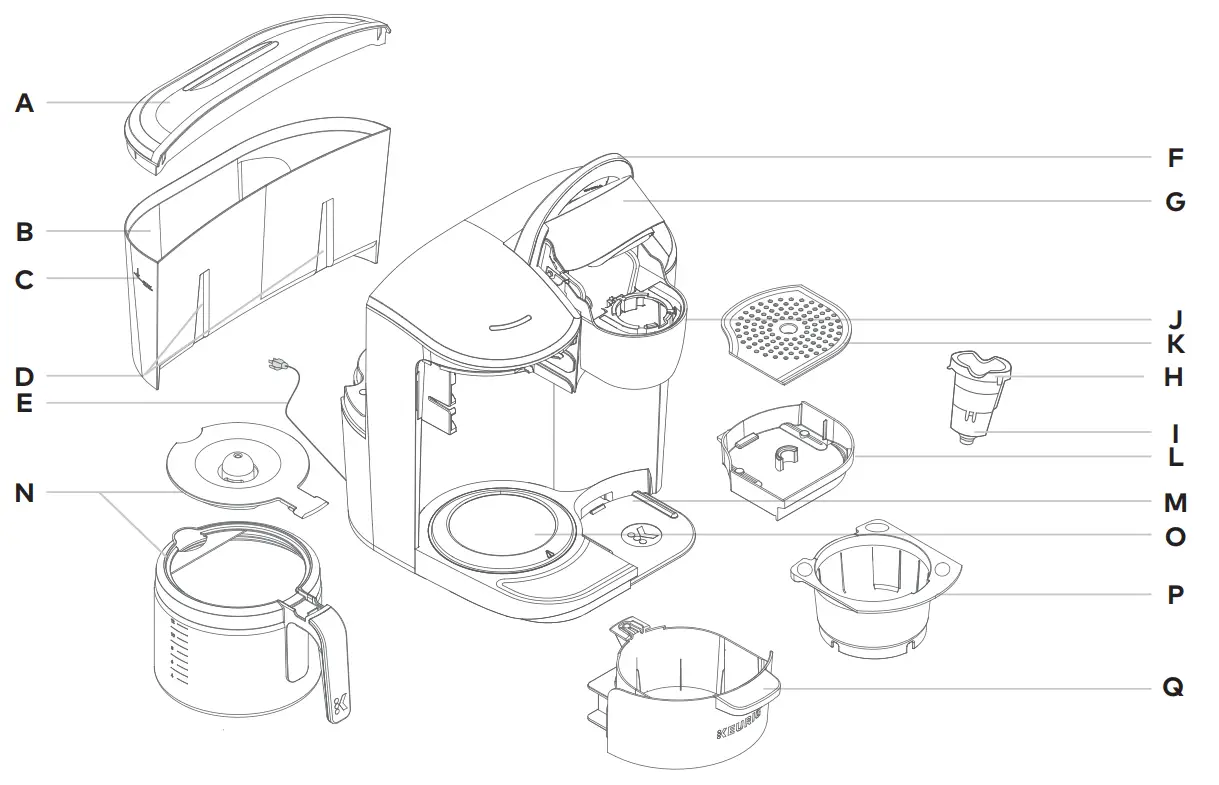 KEURIG 611247382868 K Duo Essentials Coffee Maker - Essentials® Coffee Maker