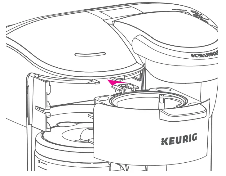 KEURIG 611247382868 K Duo Essentials Coffee Maker - Reinserting the Filter Basket Drawer