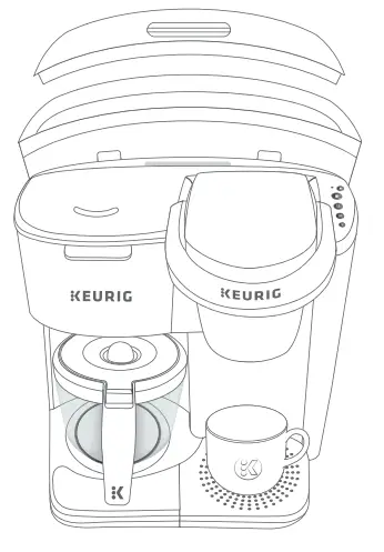 KEURIG 611247382868 K Duo Essentials Coffee Maker - Rinse