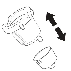 KEURIG 611247382868 K Duo Essentials Coffee Maker - The funnel