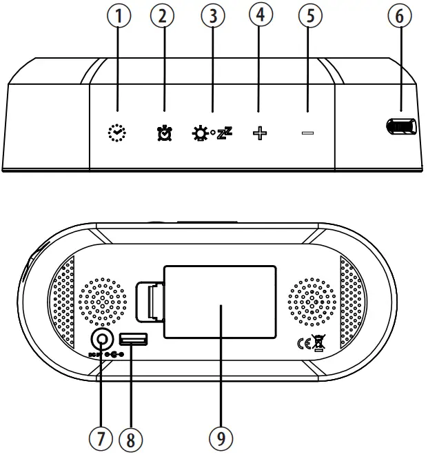 EXPLORE SCIENTIFIC RDC2002 Mirror Clock with Weather Display - PRODUCT OVERVIEW