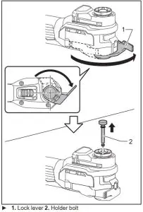 FIG 11 Installing or removing application tool