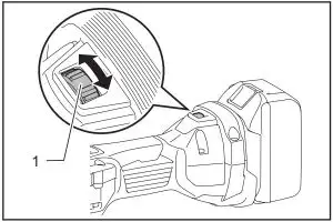 FIG 7 Adjusting the orbital stroke rate