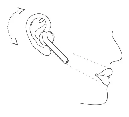 kogan KATWSW9IBKA W9 True Wireless Earphones- POSITIONING