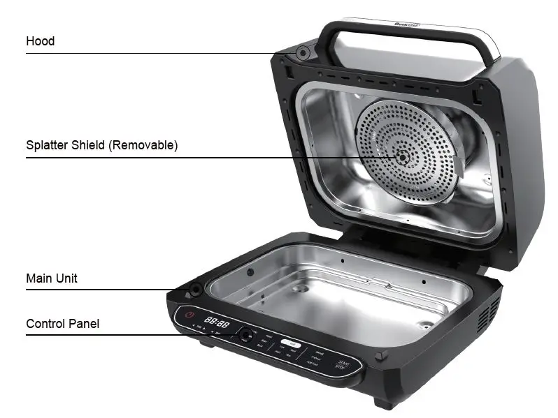 GeekChef GAG05 AiroCook - Air Fryer Grill fig1