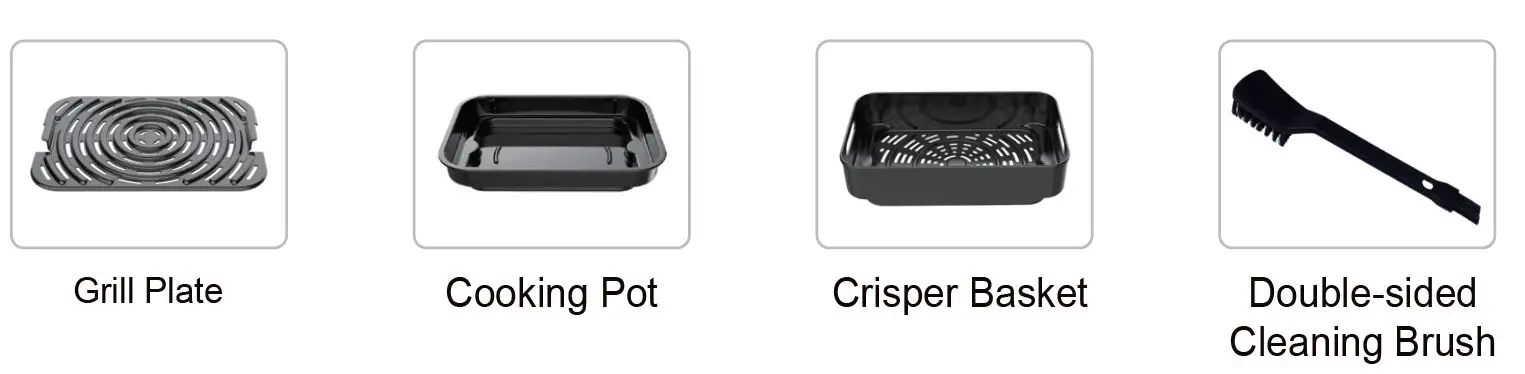 GeekChef GAG05 AiroCook - Air Fryer Grill fig2