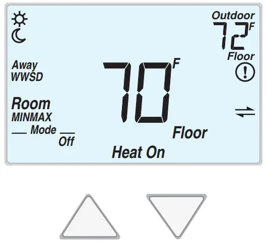 532 TekmarNet Thermostat - Home Screen