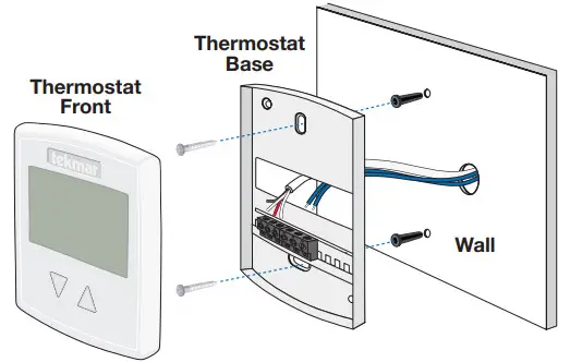 532 TekmarNet Thermostat - Mounting The Thermostat 2