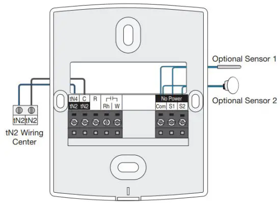 532 TekmarNet Thermostat - Thermostat Wiring