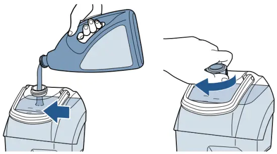 Filling the Clean Water Tank