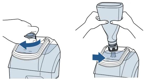 Filling the Clean Water Tank