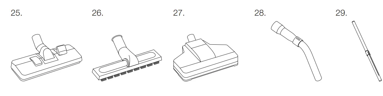 pacvac Super Pro 700 Series Backpack Vacuum Cleaner - Chrome handpiece