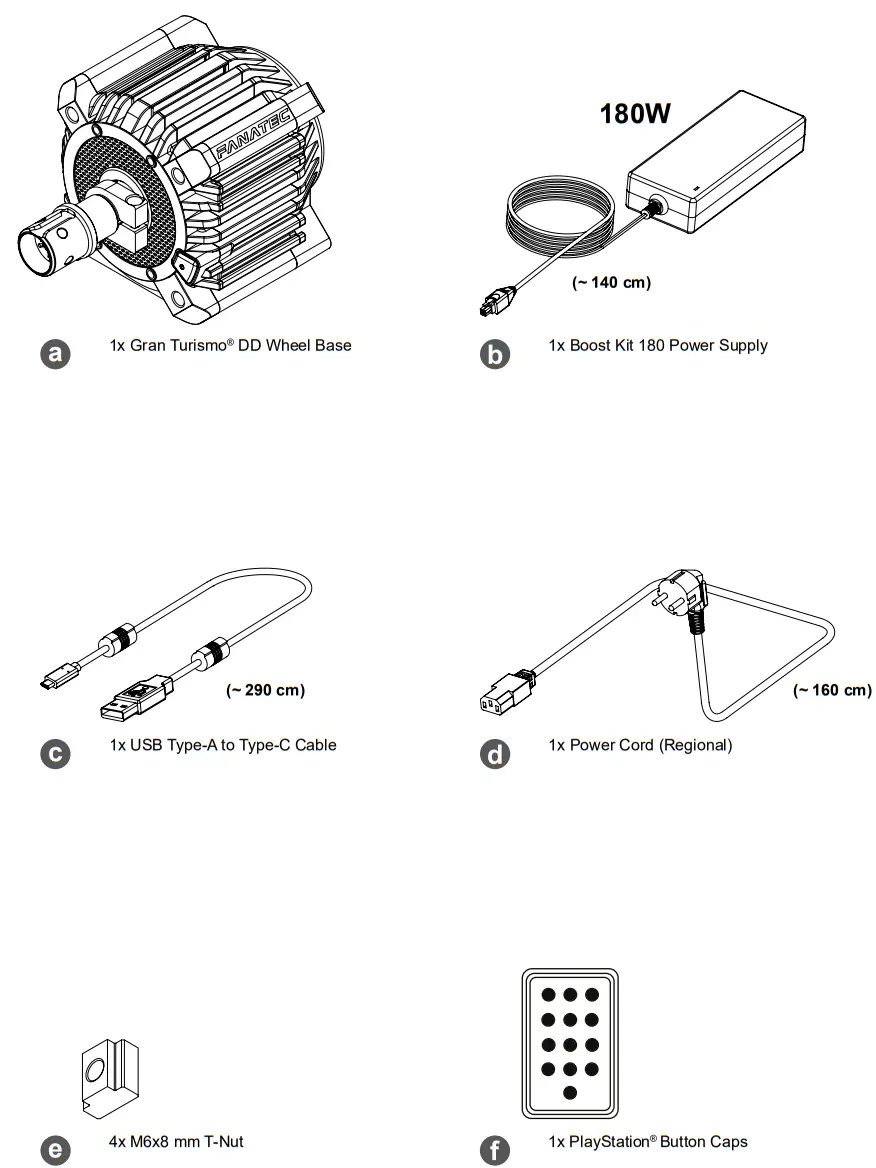 FANATEC Standalone Gran Turismo DD Pro Wheel Base - fig 1