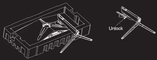 SVIVE PYX 35D601 35 Inch Gaming Monitor -. Stand Installation 3