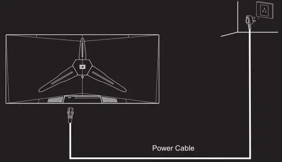 SVIVE PYX 35D601 35 Inch Gaming Monitor - Connectivity Options